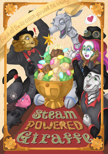 Steam Powered Giraffe Ice Cream Party | Secret Santa 2021